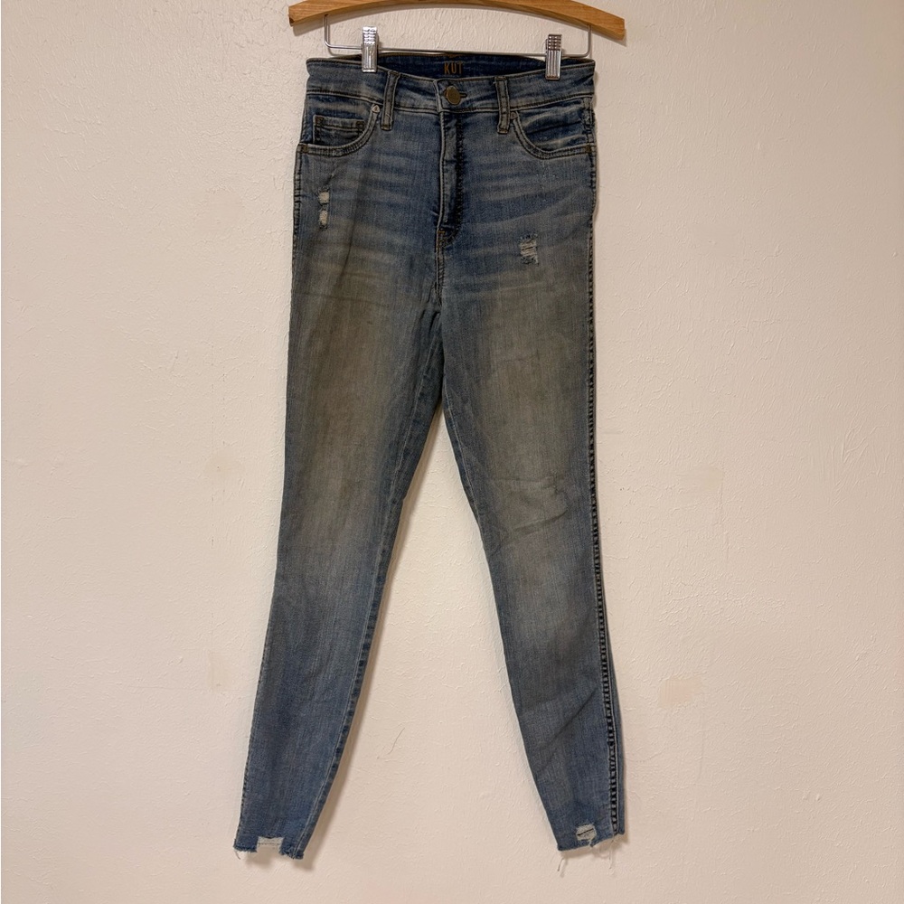 Kut from the Kloth Skinny Jeans - Light Blue Wash